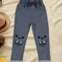 A-Okay Boys High-Rise Acid Wash Embroidered Stretchable Clean Look Jeans-image-30