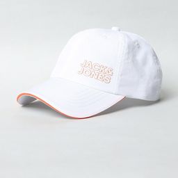 Jack & Jones Men White & Orange Printed Baseball Cap-30