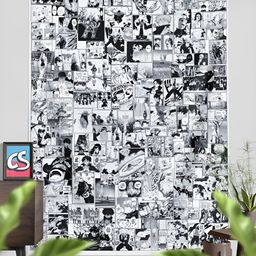 COMICSENSE White & Black Anime Manga Printed Tapestry-picture-6