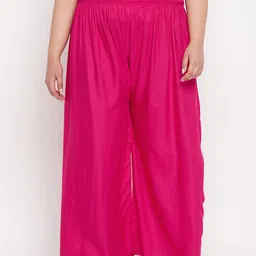 CLORA CREATION PLUS Women Wide Leg Fit Palazzos-picture-2