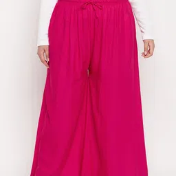 CLORA CREATION PLUS Women Mid-Rise Wide Leg Palazzos-image-83