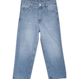 Cantabil Girls Regular Fit Light Fade Stretchable Cotton Jeans-image-74