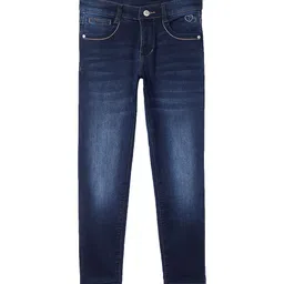 Cantabil Girls Mid Rise Light Fade Stretchable Cotton Jeans-image-84