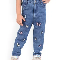Budding Bees Girls Mid-Rise Light Fade Medium Shade Cotton Clean Look Jeans-image-40