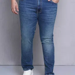 John Pride Men Plus Size Heavy Fade Stretchable Jeans-picture-18