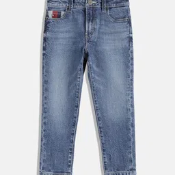 Tommy Hilfiger Boys Straight Fit Heavy Fade Stretchable Jeans-image-15