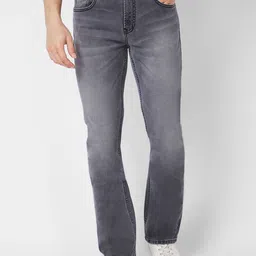 SPYKAR Men Grey Rafter Relaxed Fit Heavy Fade Clean Look Stretchable Jeans-image-29