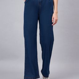 Orchid Blues Women High-Rise Cotton Jeans-image-20