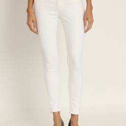 BAESD Women White Jean Skinny Fit Mid-Rise Cotton Stretchable Jeans-image-25