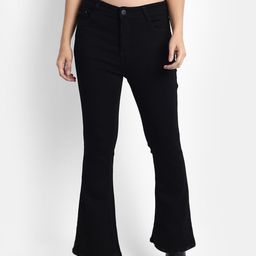 Next One Women Black Jean Bootcut High-Rise Stretchable Jeans-picture-32