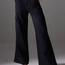Miss Chase Women Wide Leg High-Rise Stretchable Jeans-image-90