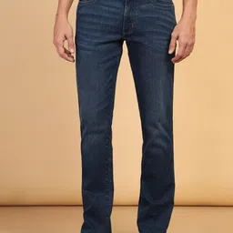 Wrangler Men Millard Low Distress Light Fade Stretchable Jeans-image-81