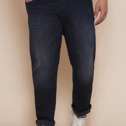 John Pride Men Plus Size Mid-Rise Light Fade Stretchable Jeans-image-16