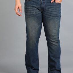 Urbano Plus Men Bootcut Heavy Fade Clean Look Stretchable Jeans-picture-4