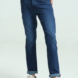 TURMS Men Slim Fit Light Fade Stretchable Jeans-picture-13