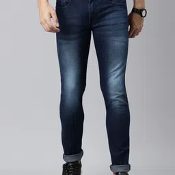 Chennis Men Slim Fit Mid-Rise Light Fade Stretchable Jeans-picture-12