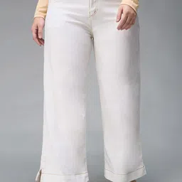 Miss Chase A+ Women Flared Light Fade Stretchable Jeans-image-32