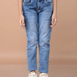 Crimsoune Club Girls Skinny Fit Light Fade Stretchable Jeans-picture-28