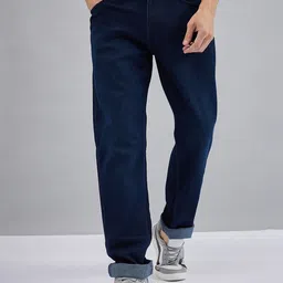 Harvard Navy Blue Men Jean Slim Fit Clean Look Stretchable Jeans-image-86