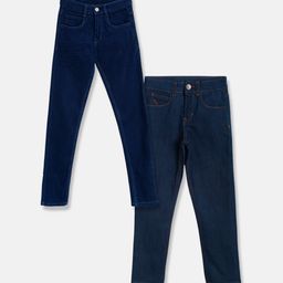 TALES & STORIES Boys Pack of 2 Cotton Slim Fit Stretchable Clean Look Jeans-image-10