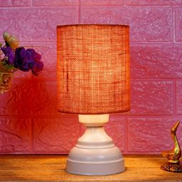 foziq White & Red Printed Table Lamps-34
