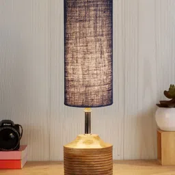 Devansh Blue Textured Table Lamps-50