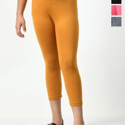 BAESD Girls Pack Of 4 Cotton Lycra Capris-image-92