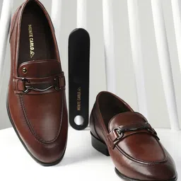 Monte Carlo Men Formal Leather Loafer Shoes-picture-28