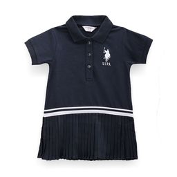 U.S. Polo Assn. Kids Girls Flared Hem Cotton T-shirt Dress-image-41