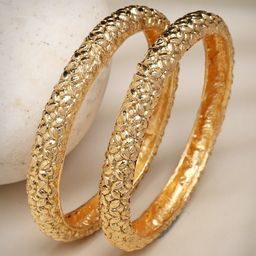 NVR Women Set of 2 Gold-Plated Traditional Bangles-image-41