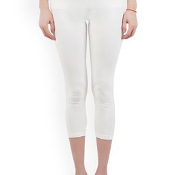 BODYCARE INSIDER Women White Solid Cotton Thermal Bottom-image-16