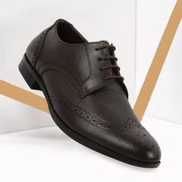 FAUSTO Men Textured Leather Formal Brogues-picture-38