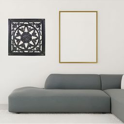 VAS collection home Black Textured Wooden Wall Decor Plate-picture-20