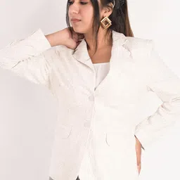 KIZI Paisley Printed Slim-Fit Single-Breasted Blazer-picture-47