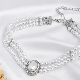 JOKER & WITCH Women White Necklace and Chains-3