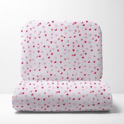 Moms Home Kids Pink & White Printed Mild Winter Cotton Single Bed Quilt-image-87