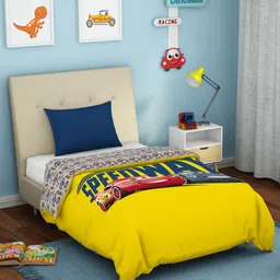 SPACES Unisex Kids Yellow Blankets Quilts and Dohars-image-29