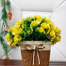 FOLIYAJ Yellow Artificial Flowers and Plants-image-5