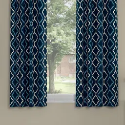 ROSARA HOME 2 Pieces Printed Window Curtains-image-28