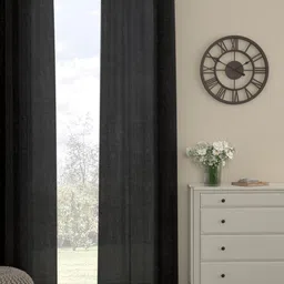 ROSARA HOME Grey Sheer Door Curtain-image-68