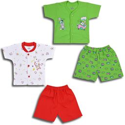 Wish Karo Boys Pack Of 2 Printed Cotton Shirt With Shorts-image-92