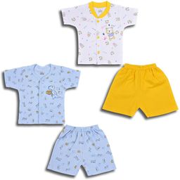 Wish Karo Boys Pack Of 2 Printed Cotton Shirt With Shorts-image-94