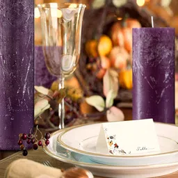 Aromatic Fables 4 Pieces Purple Lavender Scented Pillar Candles-image-55