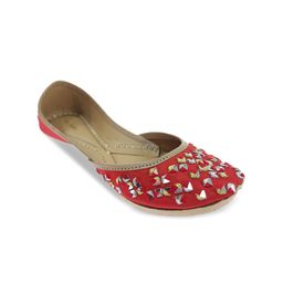 Fulkari Women Embellished Ethnic Mojaris Flats-image-95