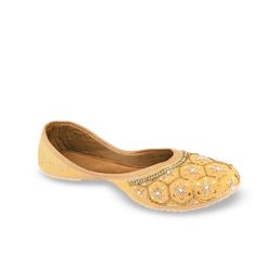DESI COLOUR Women Embellished Ethnic Mojaris Flats-image-94