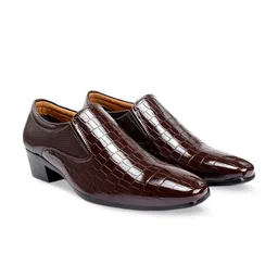 Bxxy Men Textured Formal Elevator Slip-On Shoes-image-84