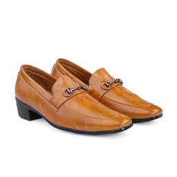Bxxy Men Pointed-Toe Textured Height Increasing Formal Loafers-picture-15