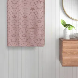 FABINALIV Kids Beige 2 Pieces Printed 350 GSM Cotton Bath Towels-22