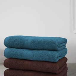 Aura Set Of 4 Solid Cotton 500 GSM Bath Towels-32
