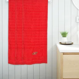 Kuber Industries Set Of 3 Red & Green Solid 400 GSM Soft Cotton Bath Towels-39